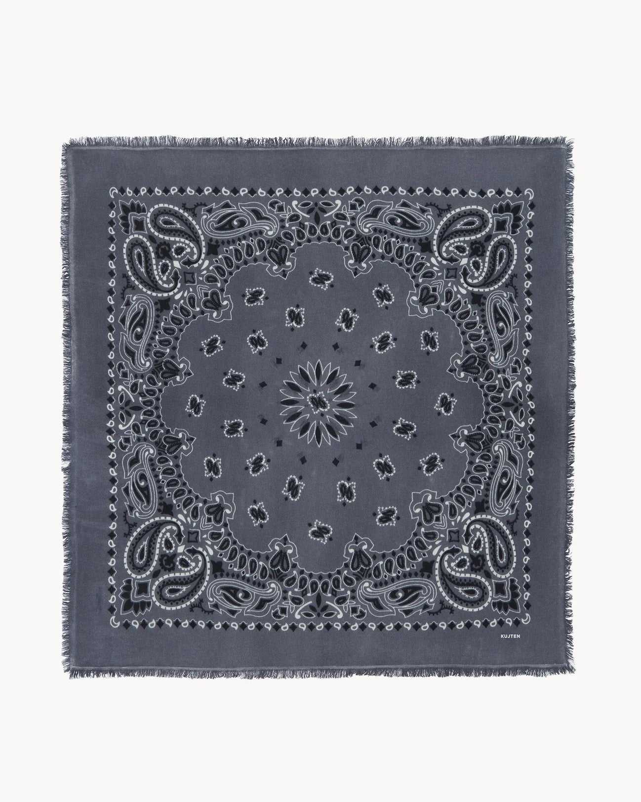 KUJTEN Large Bandana Hachiko Bico Flannel Gray