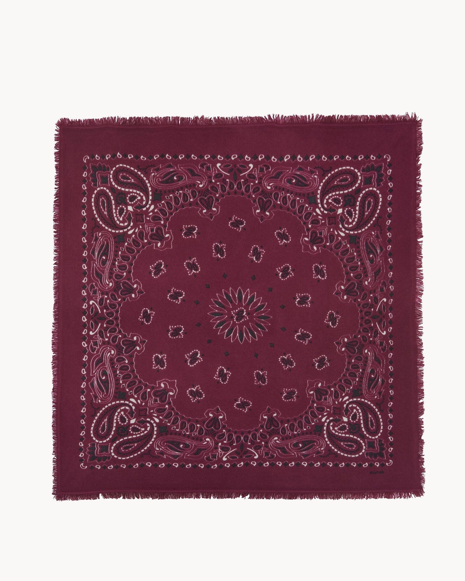 KUJTEN Large Bandana Hachiko Bico Marl Wine Red