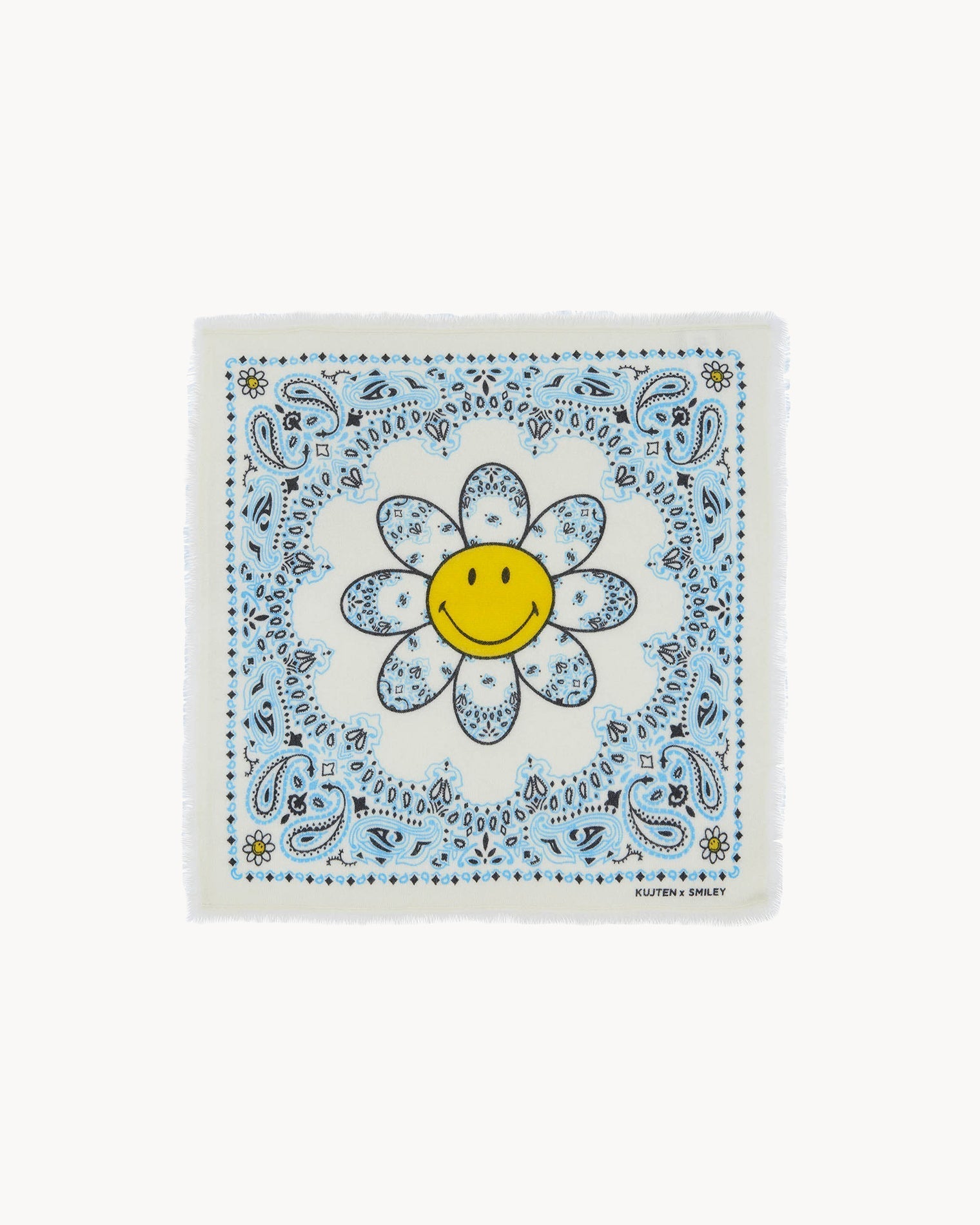 KUJTEN Bandana Hachi Bico Smiley Glacier Blue