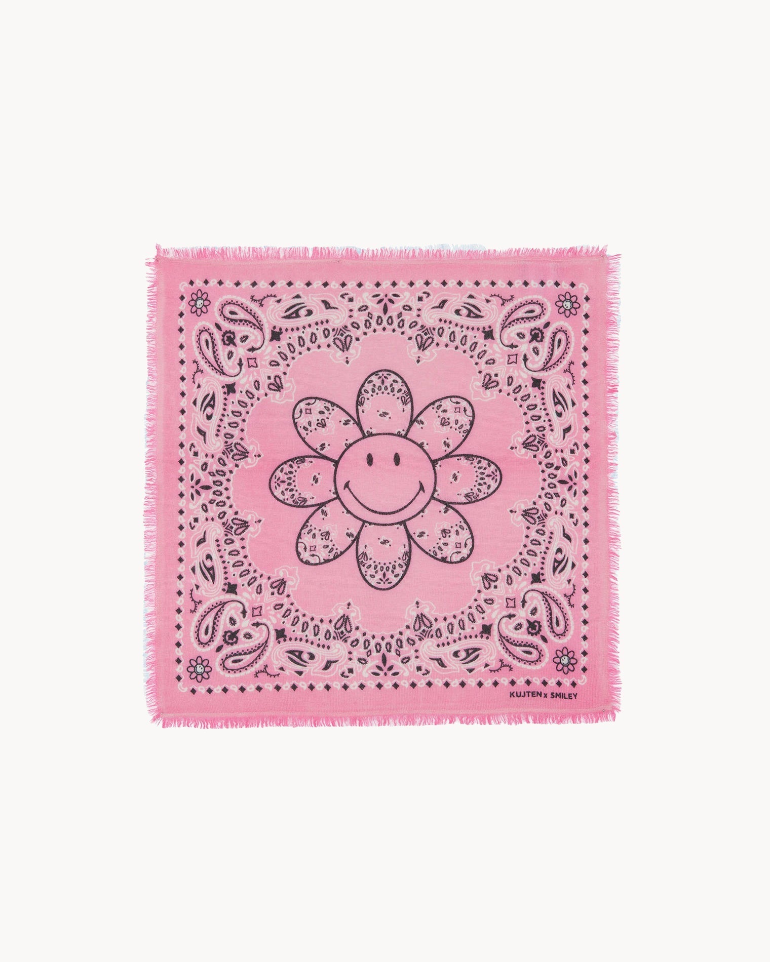 KUJTEN Bandana Hachi Bico Smiley Bubblegum Pink