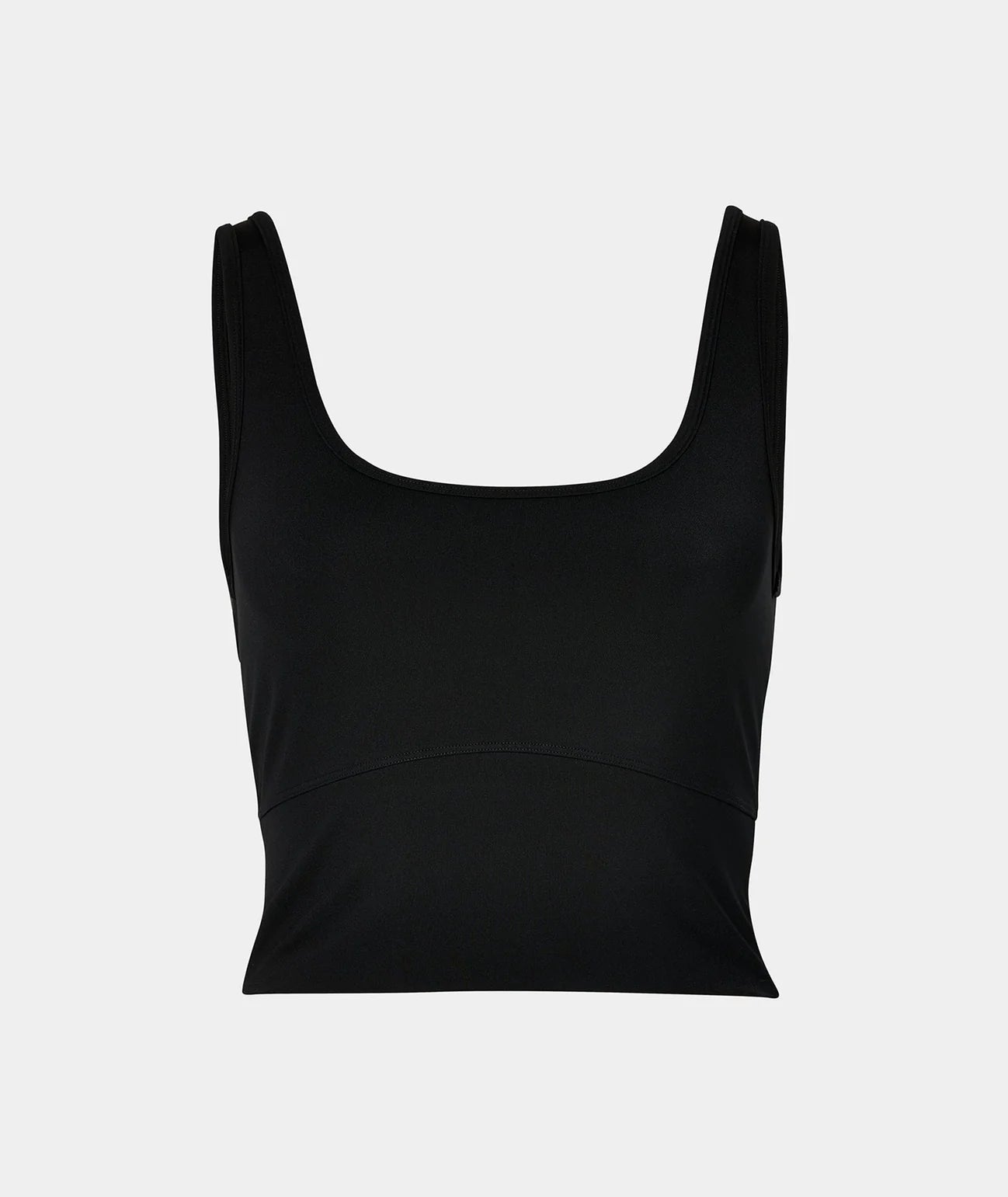 VEHLA CROPPED TANK - BLACK - Crop Athlete