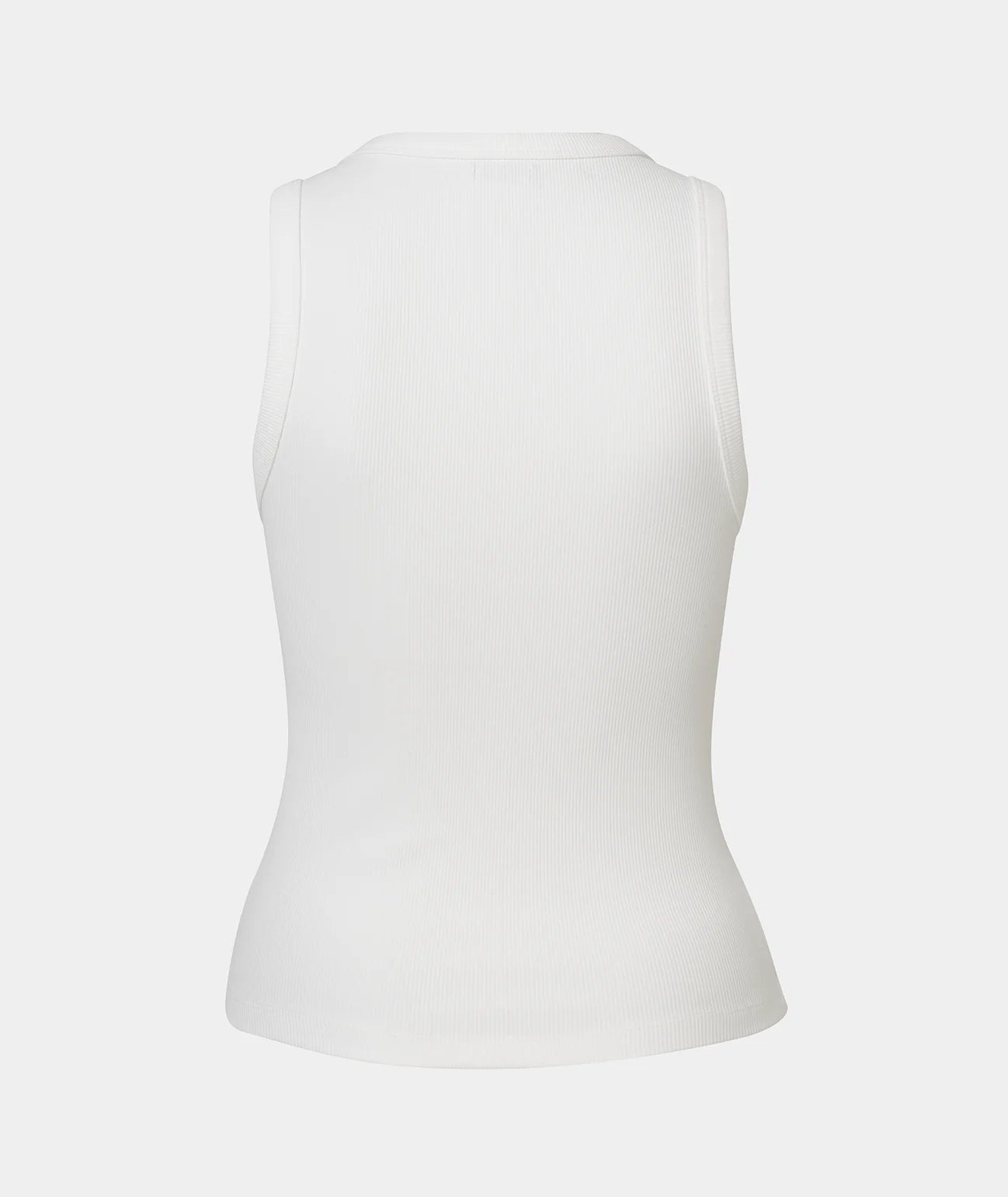 VEHLA RIBBED TANK - SNOW - Ribbed Athlete