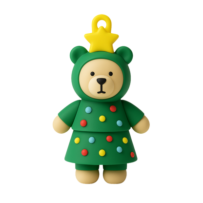 Starbucks Bearista Keychain - 2025 Holiday Collection