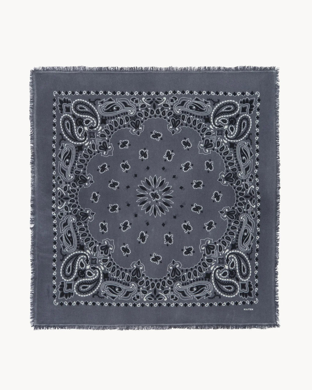 KUJTEN Large Bandana Hachiko Bico Flannel Gray