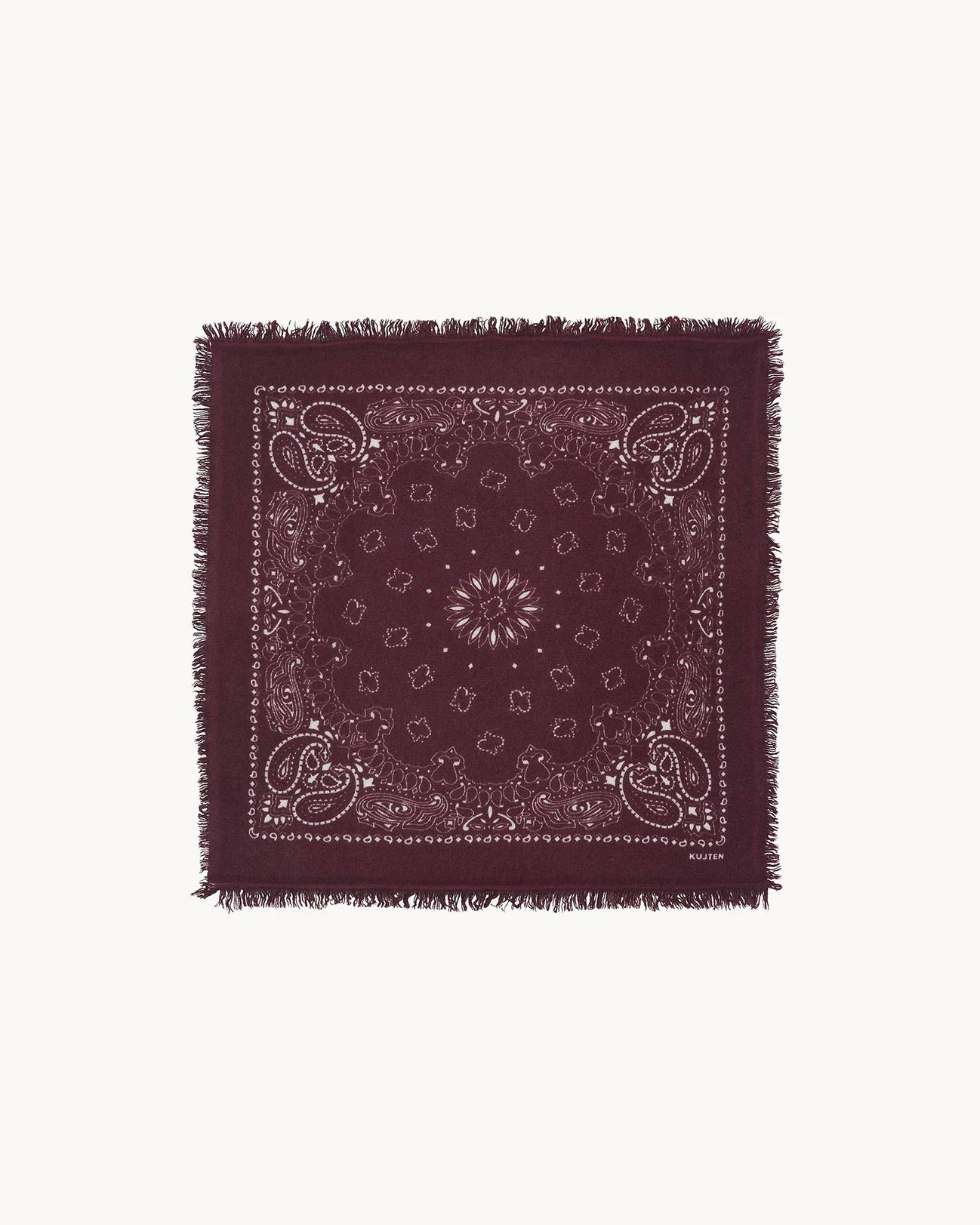 KUJTEN Small Bandana Hachi Burgundy