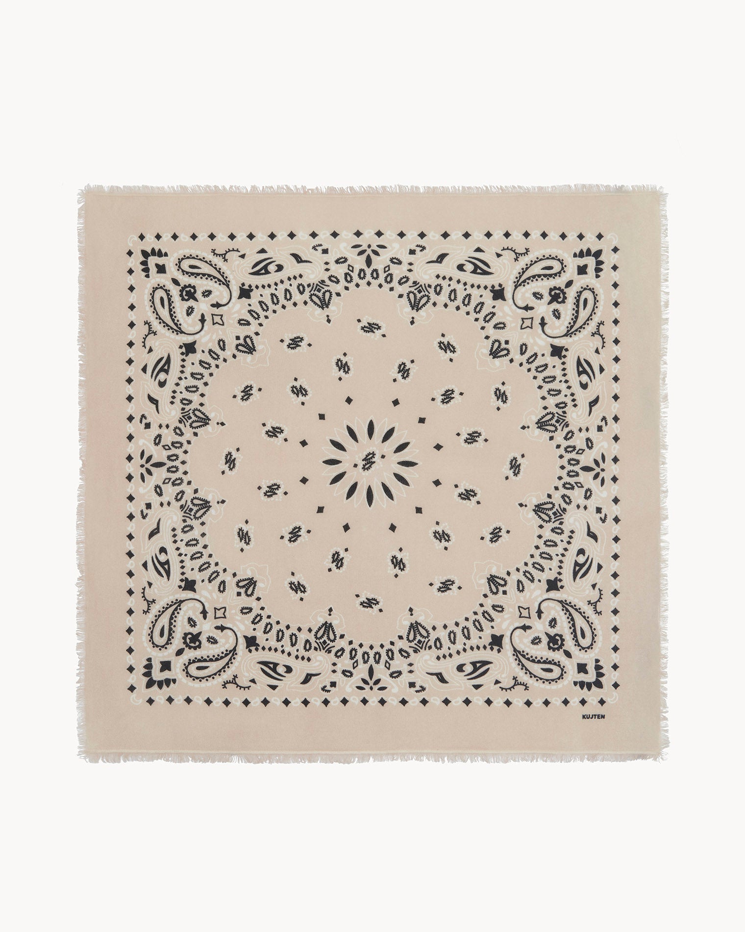 KUJTEN Large Bandana Hachiko Bico Organic White