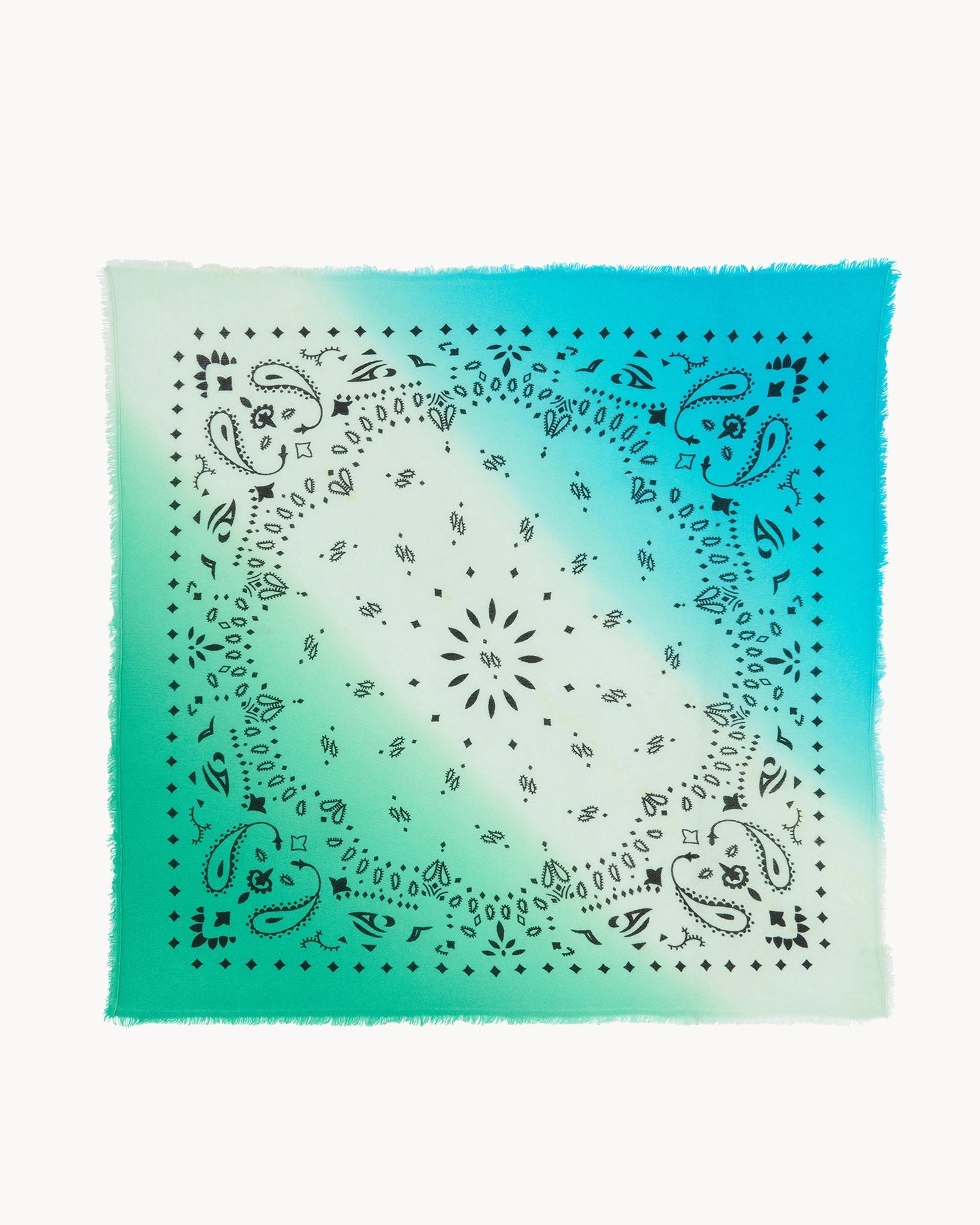 KUJTEN Bandana Hachiko Dip Dye Jade Green