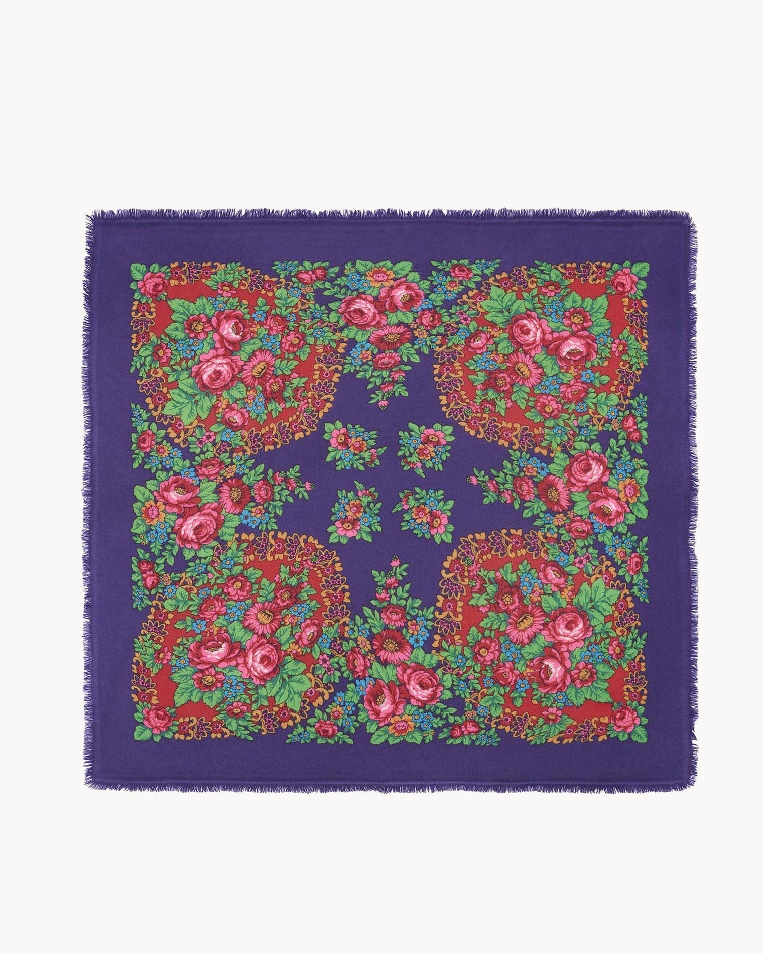 KUJTEN Bandana Hachiko Flower Deep Purple