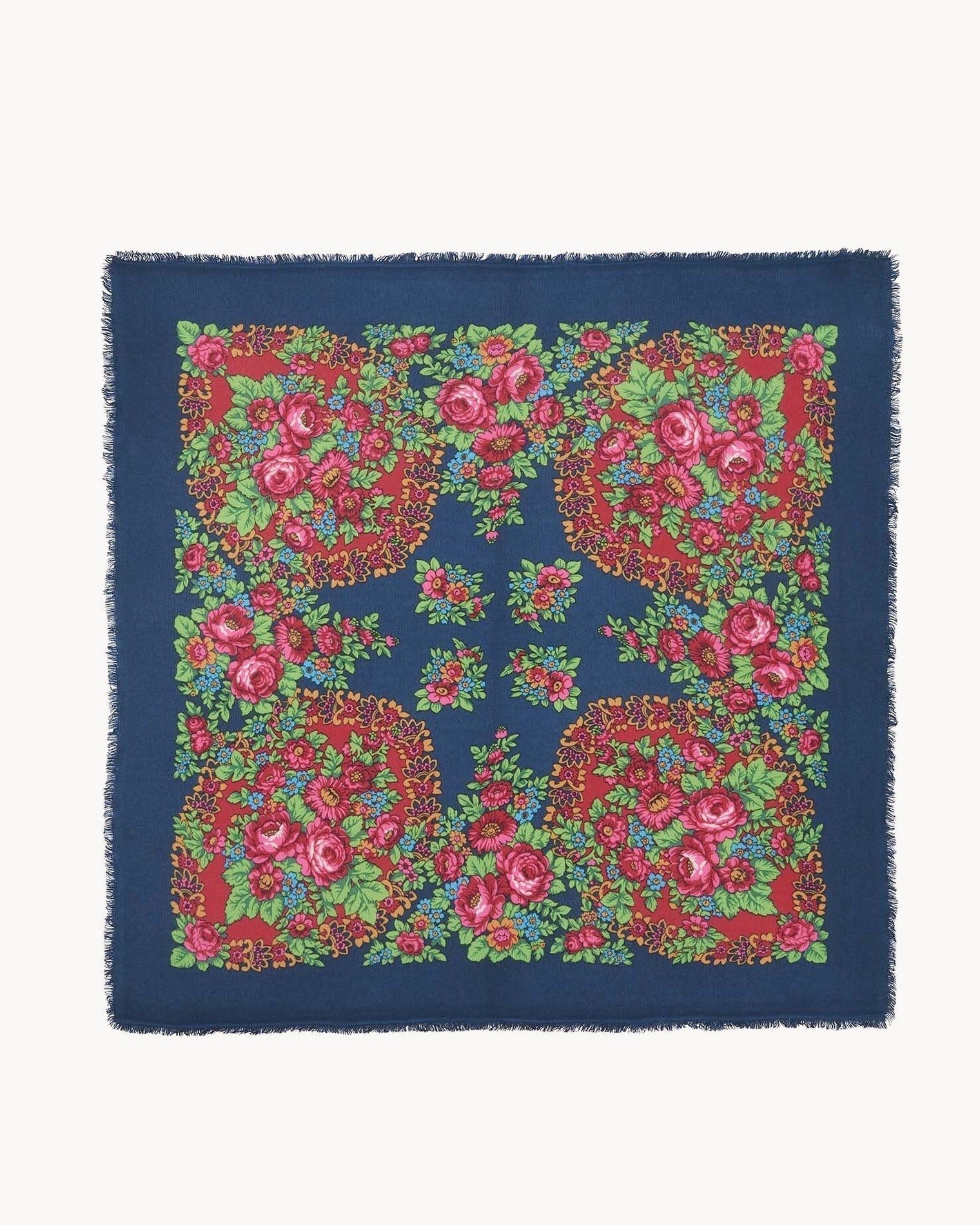 KUJTEN Bandana Hachiko Flower Caviar Blue