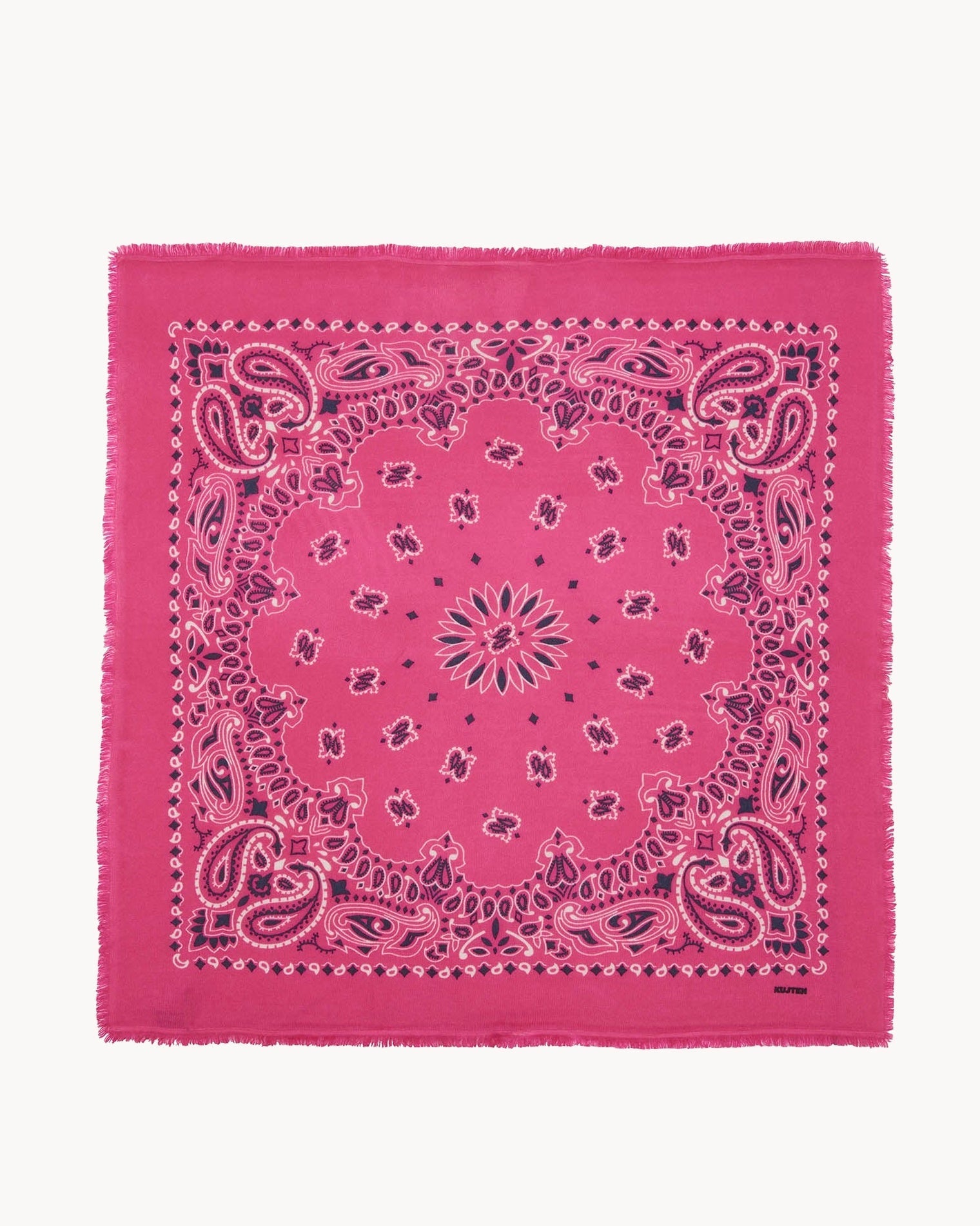 KUJTEN Large Bandana Hachiko Bico Fluorescent Pink