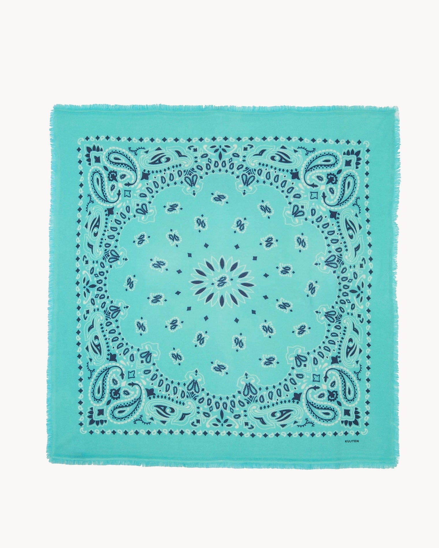 KUJTEN Large Bandana Hachiko Bico Turquoise Green