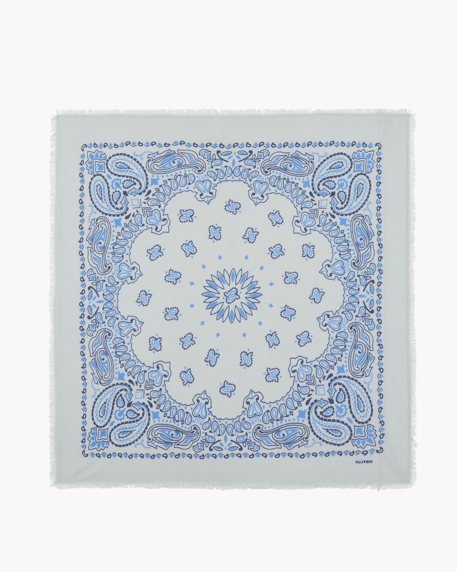 KUJTEN Large Bandana Hachiko Bico Silver Blue