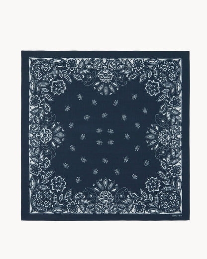 KUJTEN Large Bandana Helia Dark Navy Blue