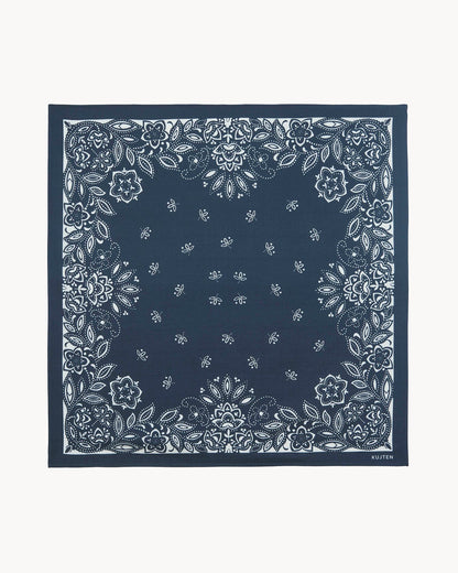 KUJTEN Large Bandana Helia Dark Navy Blue