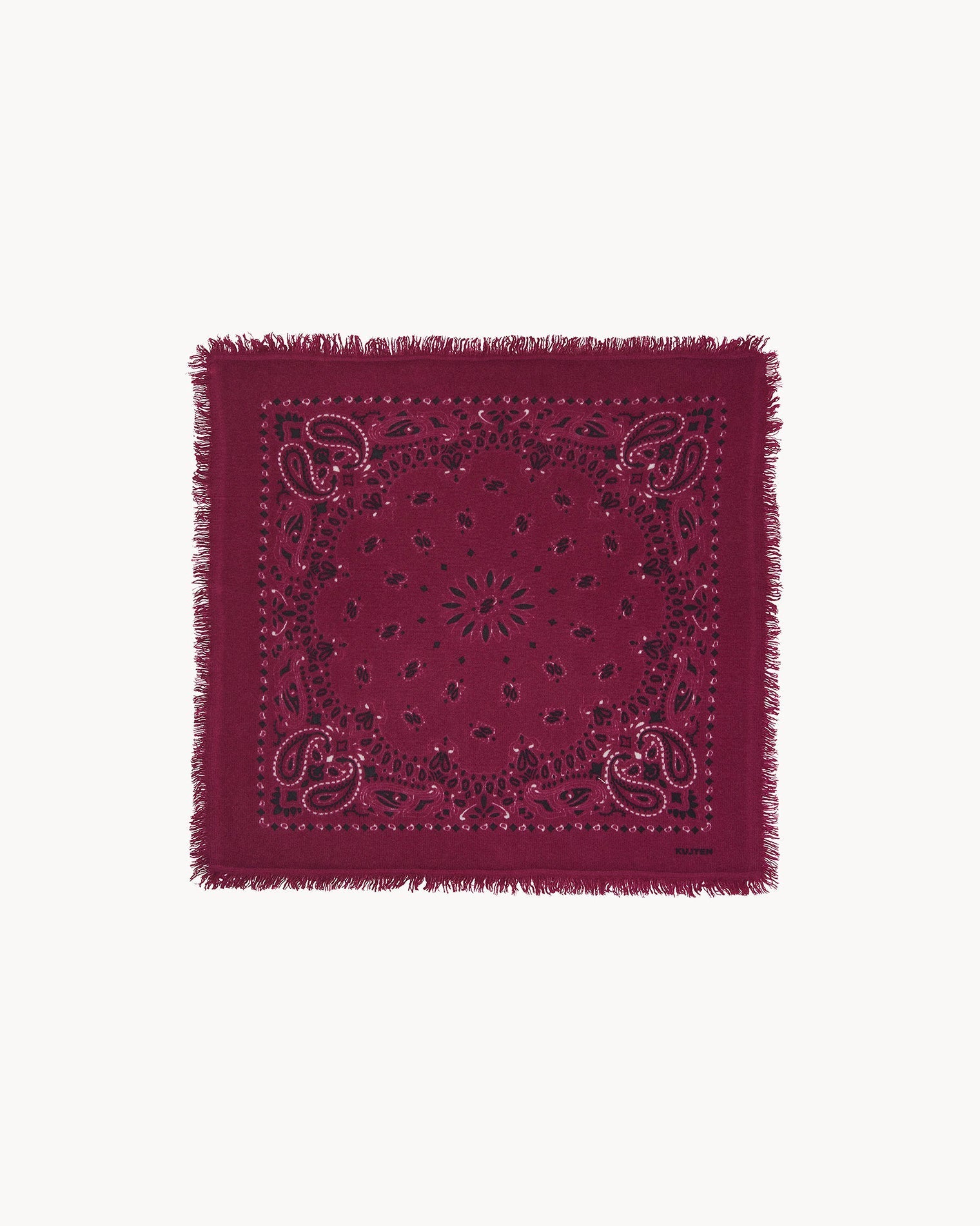 KUJTEN Small Bandana Hachi Bico Marl Wine Red