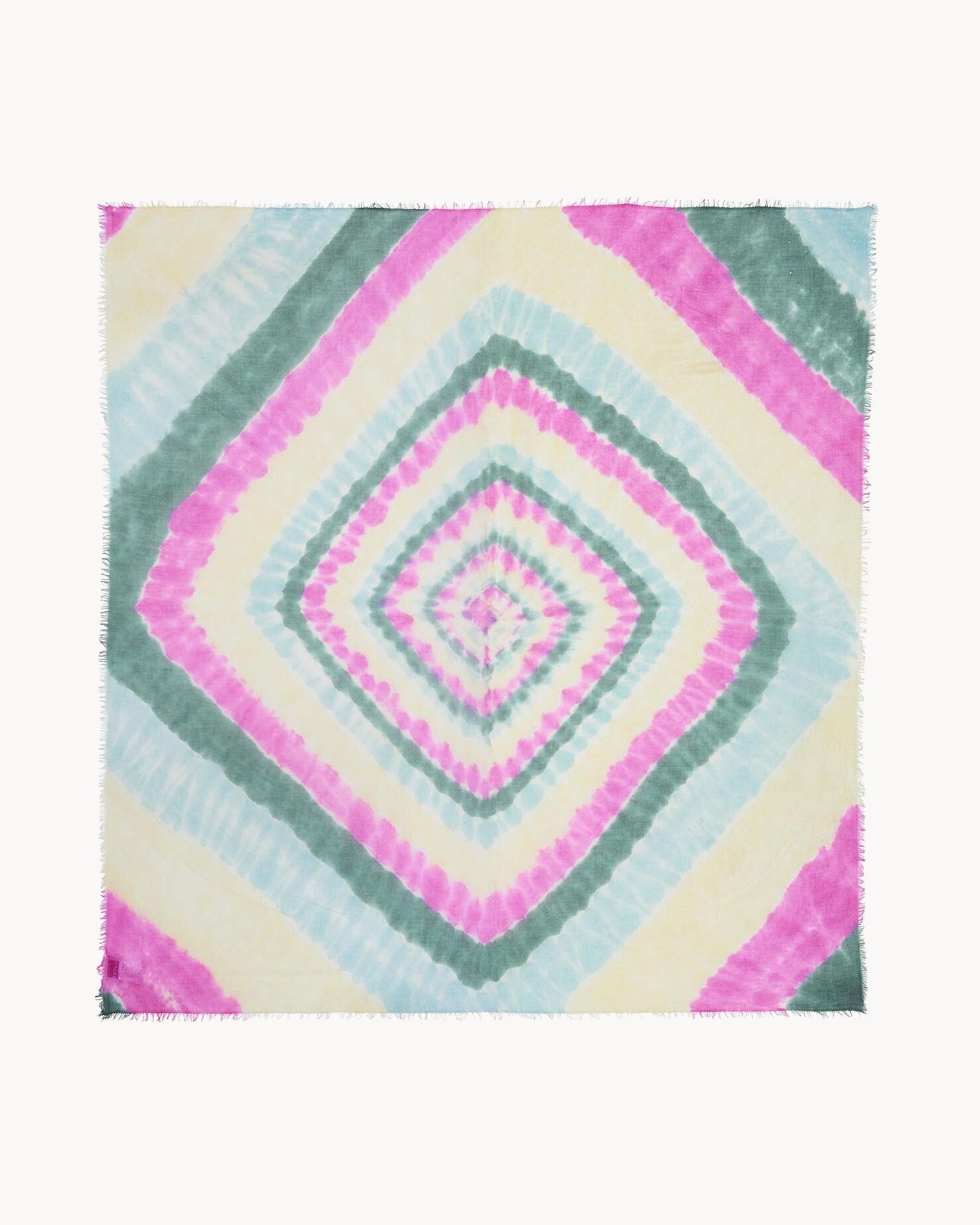 KUJTEN Very Large Bandana Effy Sunny Green Pink