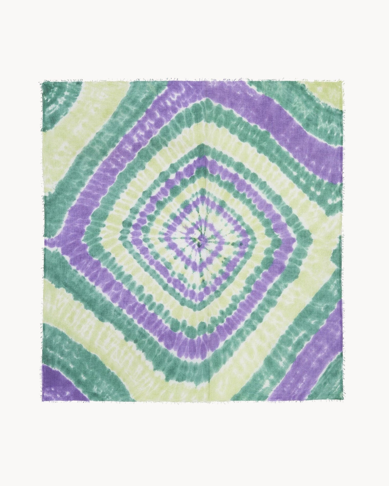 KUJTEN Very Large Bandana Effy Sunny Purple Green