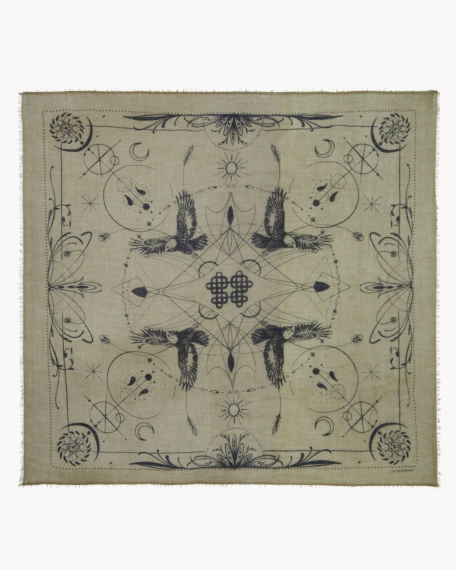 KUJTEN Large Bandana Ellis Dark Khaki