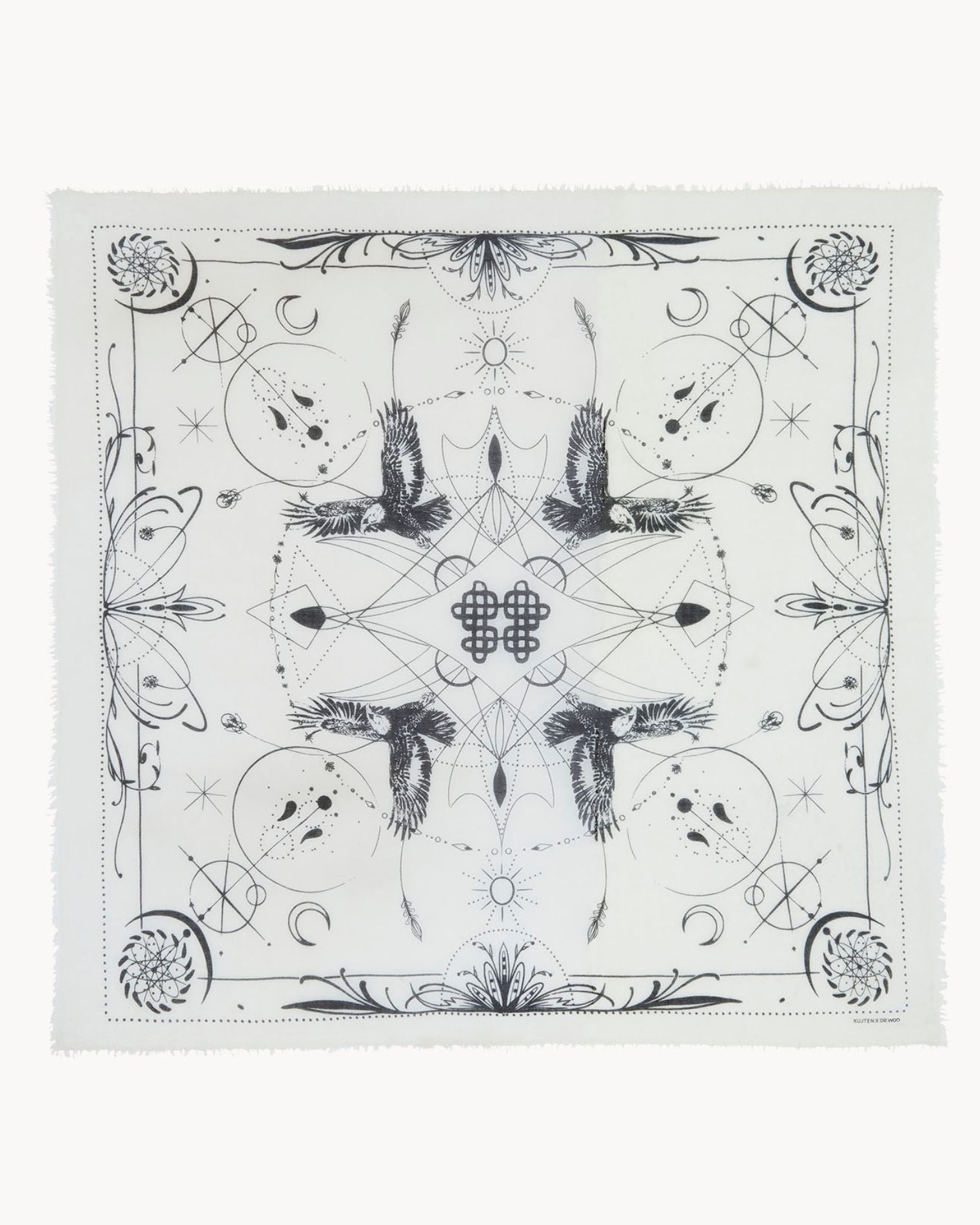 KUJTEN Large Bandana Ellis White
