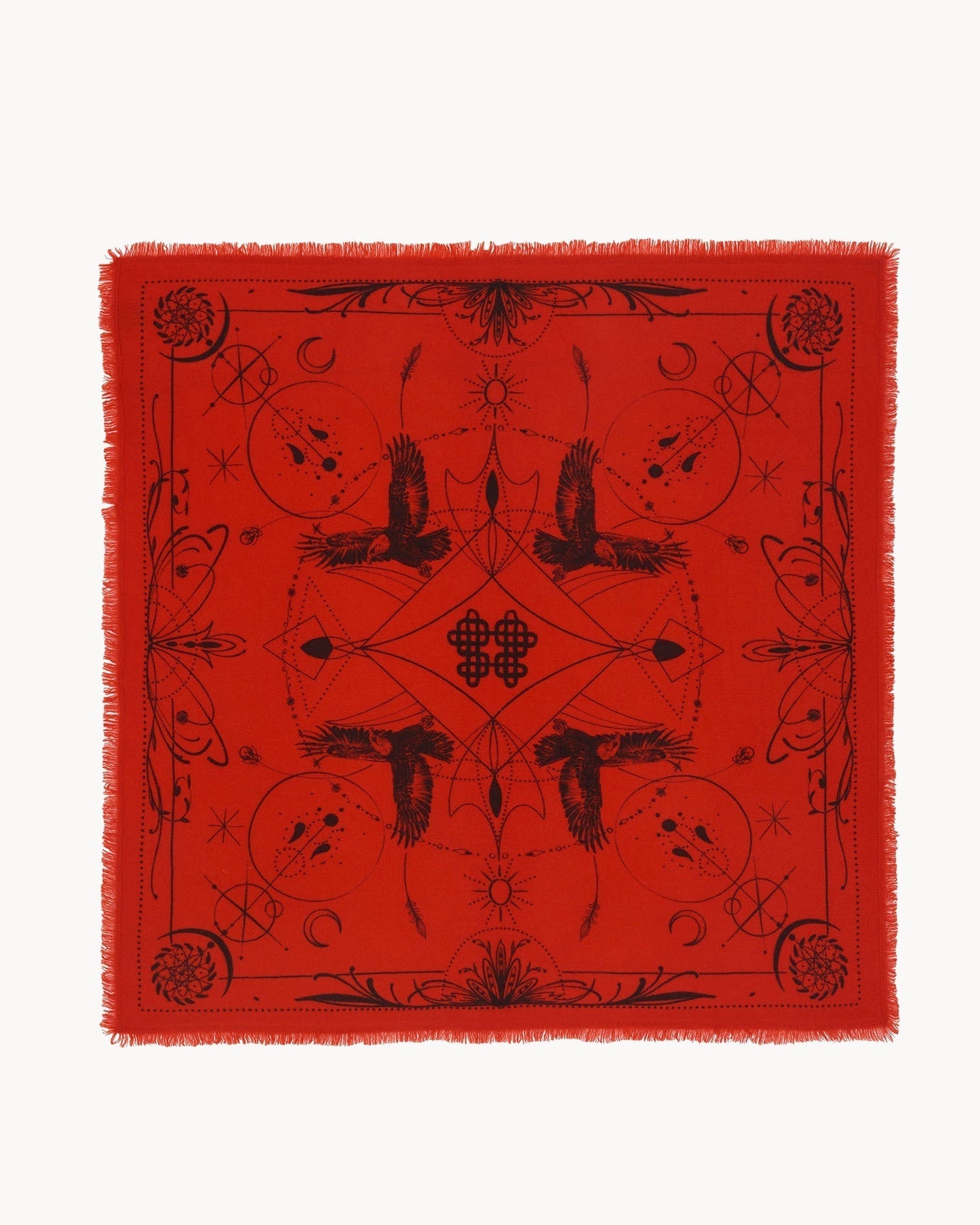 KUJTEN Large Bandana Hiloki Red Orange