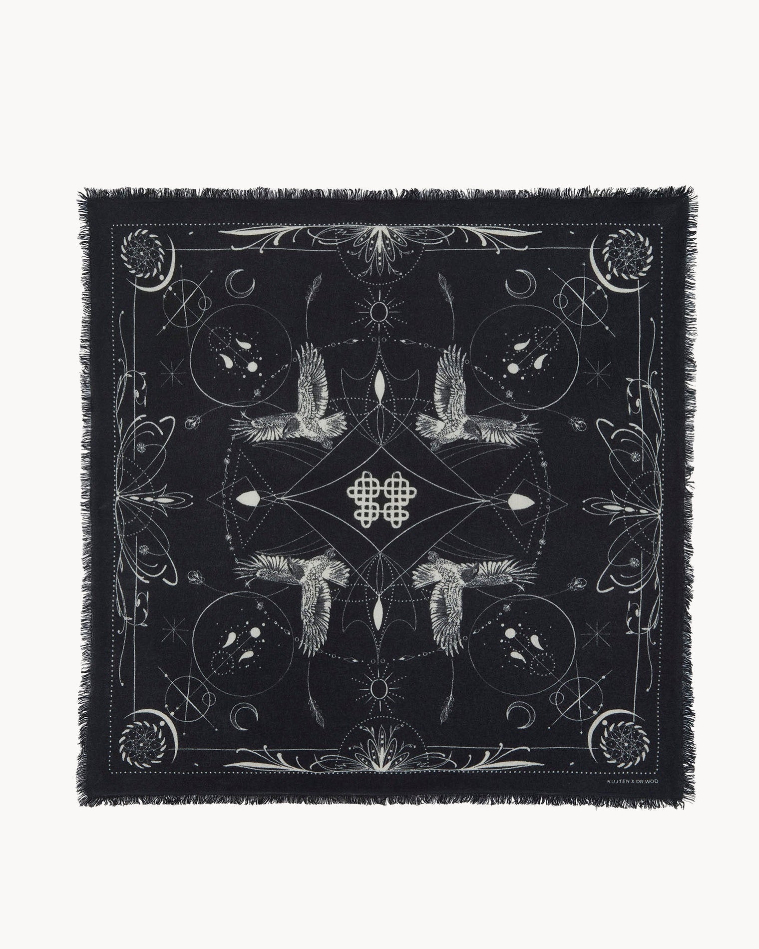 KUJTEN Large Bandana Hiloki Black