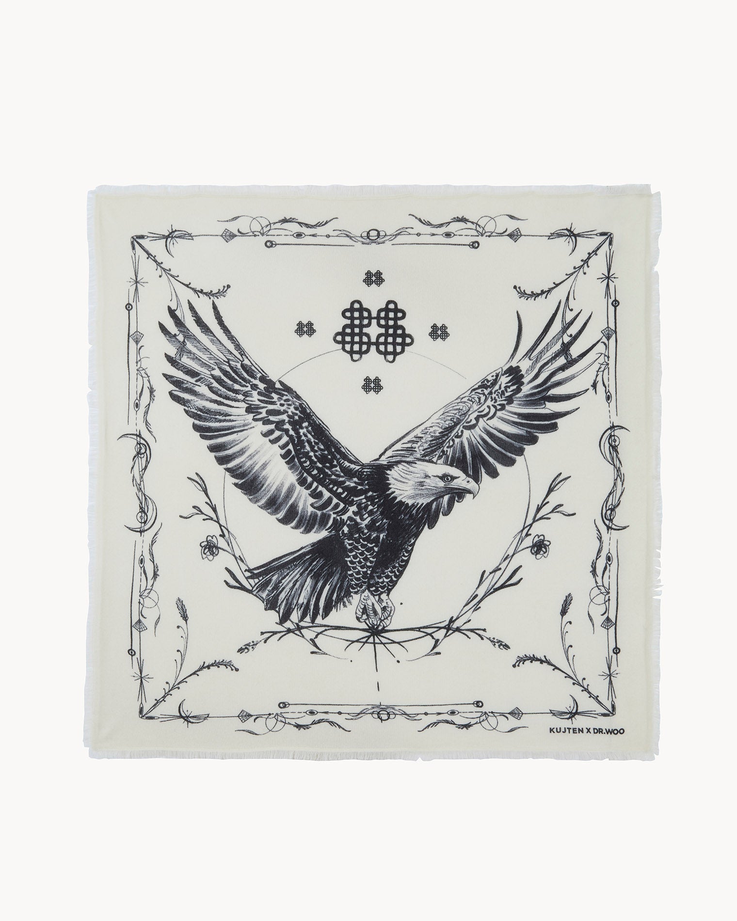KUJTEN Large Bandana Washi White