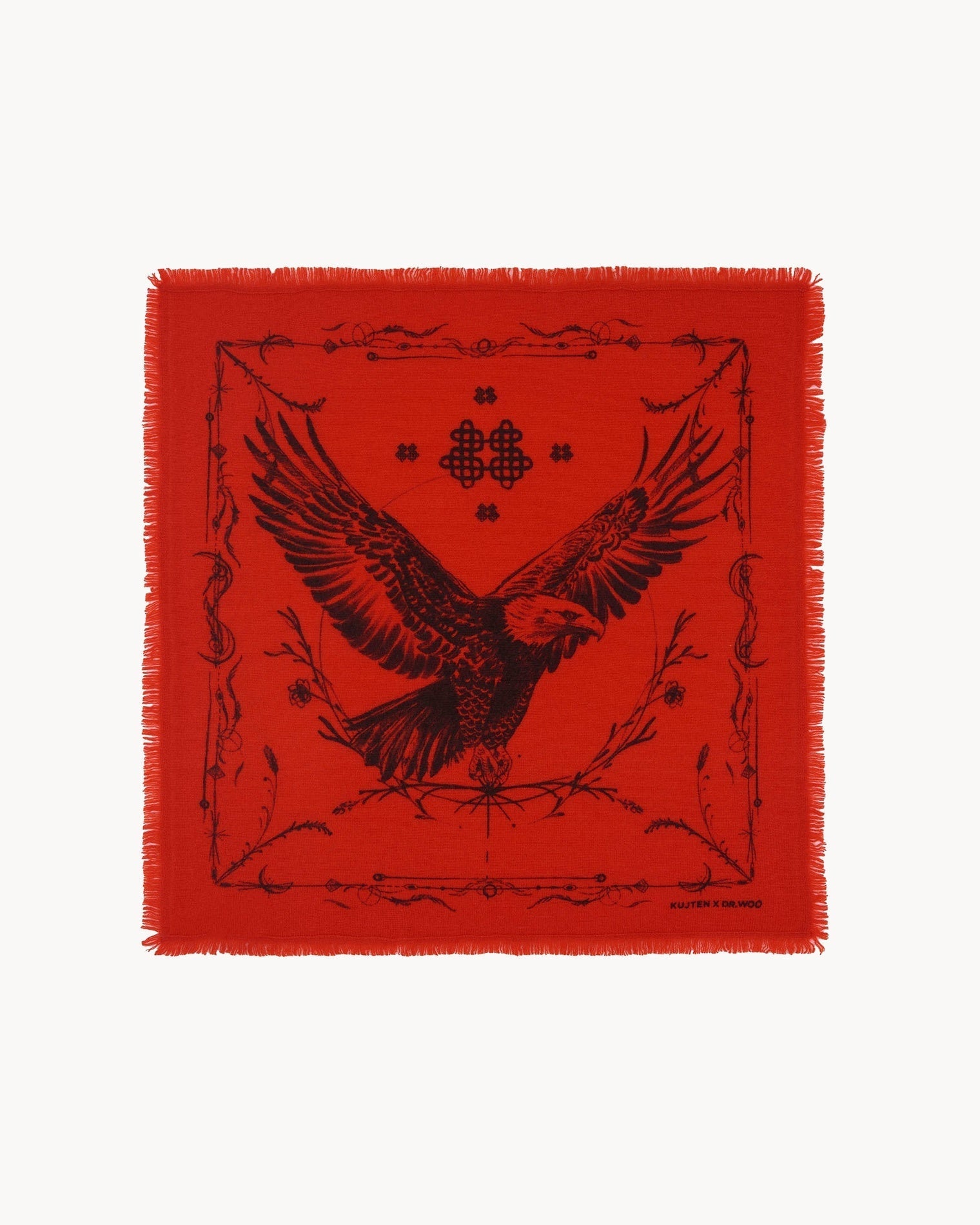 KUJTEN Small Bandana Hilo Red Orange