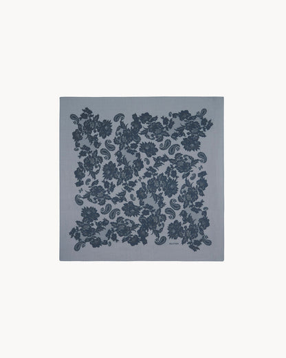 KUJTEN Small Bandana Hachi Lace Flannel Gray