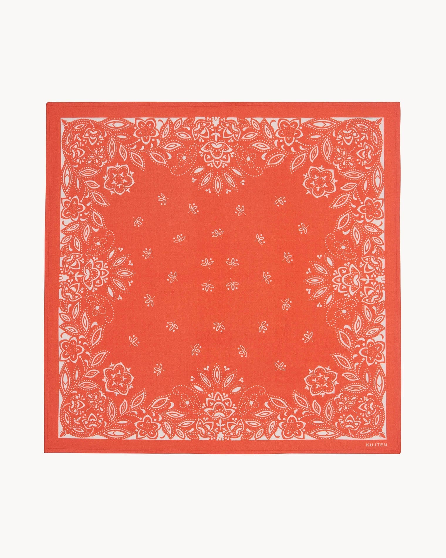 KUJTEN Small Bandana Heli Hibiscus Orange
