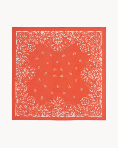 KUJTEN Small Bandana Heli Hibiscus Orange