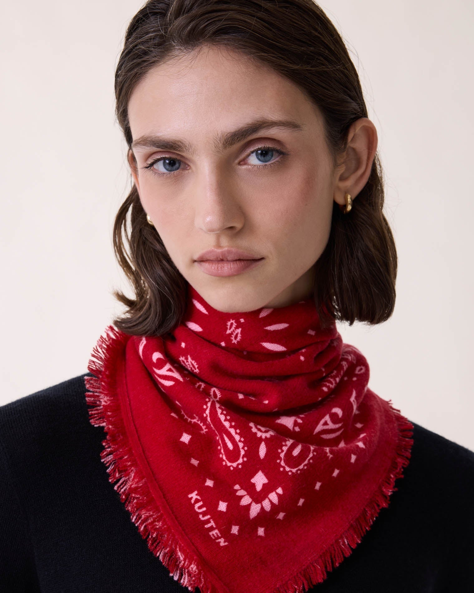 KUJTEN Small Bandana Hachi Red Pink - Bandana