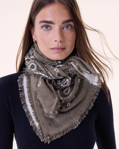KUJTEN Large Bandana Hachiko Bico Marl Khaki
