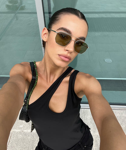 VEHLA Bowie - Silver/Khaki - Sunglasses