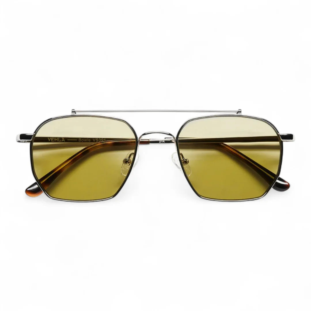 VEHLA Bowie - Silver/Khaki - Glasses