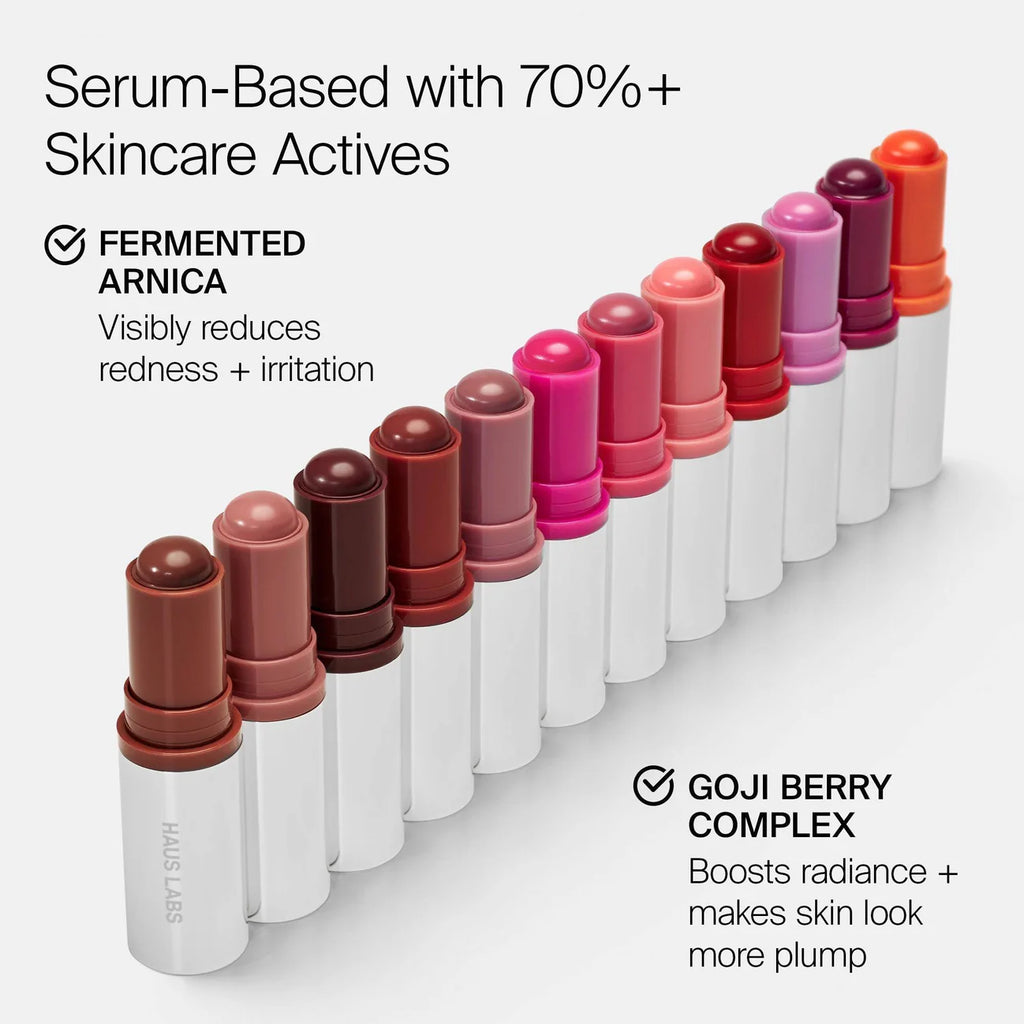 Haus Labs Color Fuse Glassy Blush Balm Stick - Blush