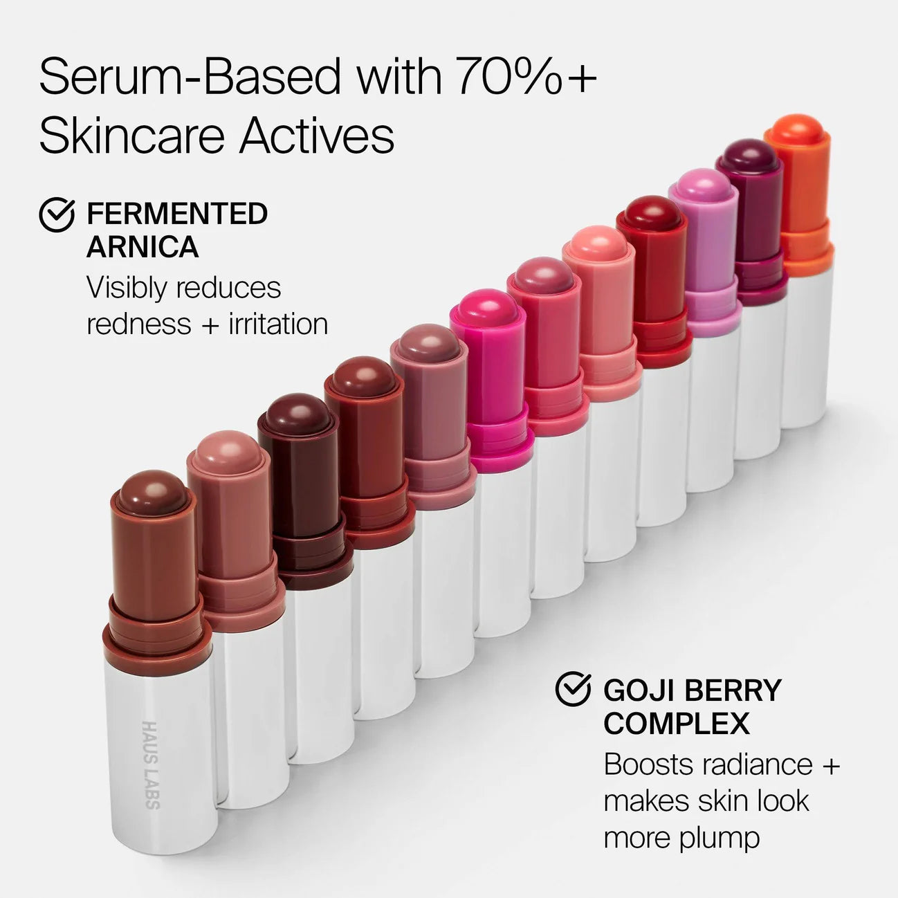 Haus Labs Color Fuse Glassy Blush Balm Stick - Blush