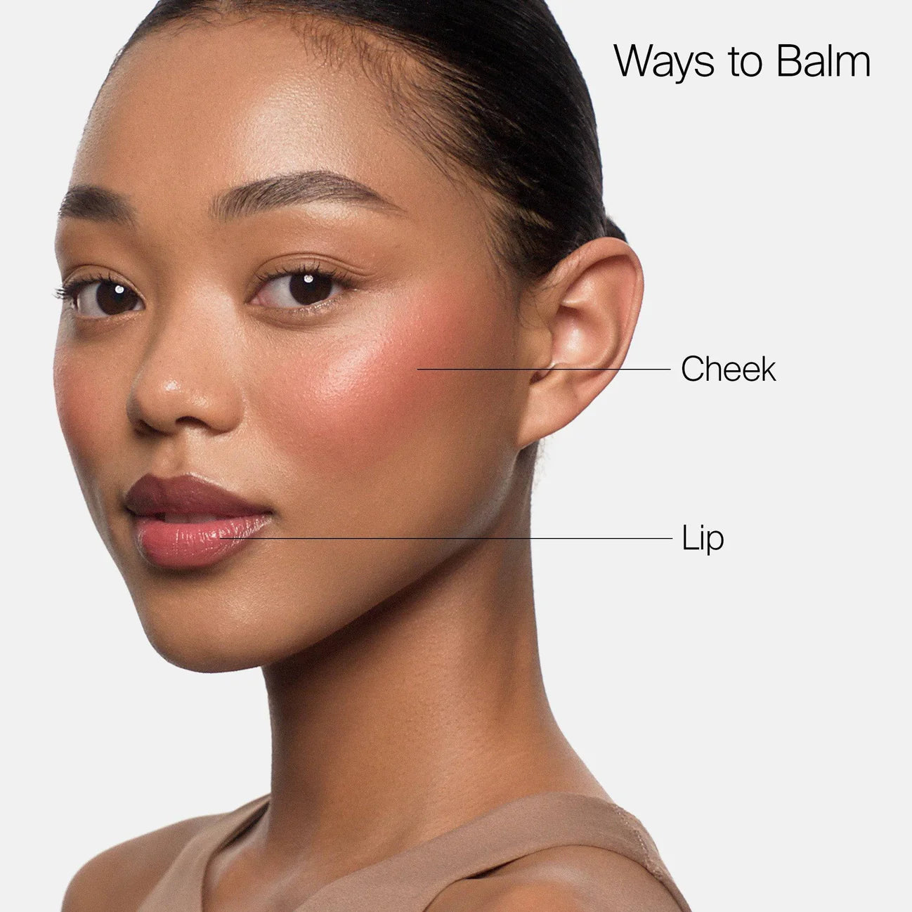 Haus Labs Color Fuse Glassy Blush Balm Stick - Blush