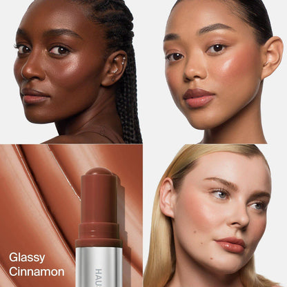 Haus Labs Color Fuse Glassy Blush Balm Stick - Blush