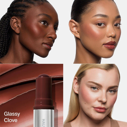 Haus Labs Color Fuse Glassy Blush Balm Stick - Blush