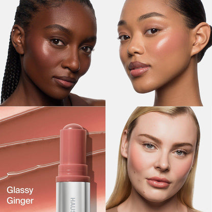 Haus Labs Color Fuse Glassy Blush Balm Stick - Blush