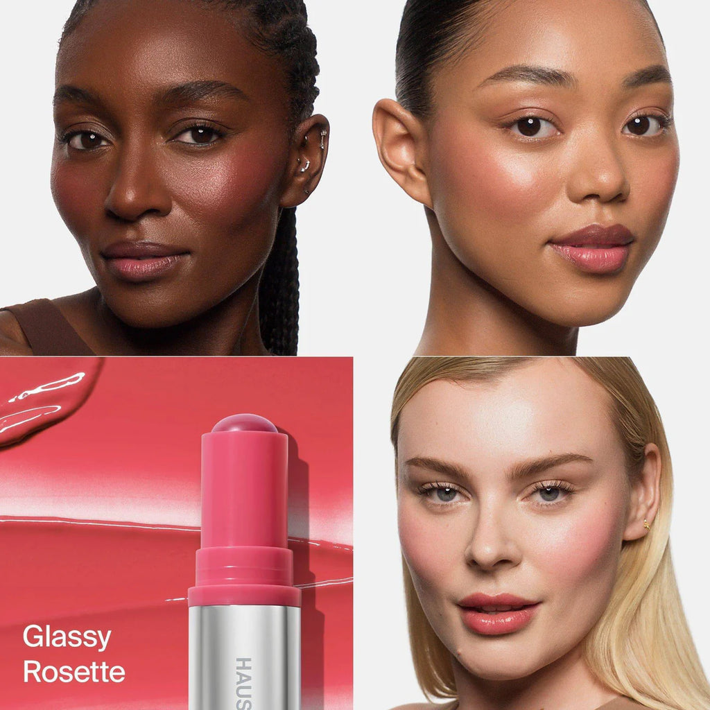 Haus Labs Color Fuse Glassy Blush Balm Stick - Blush