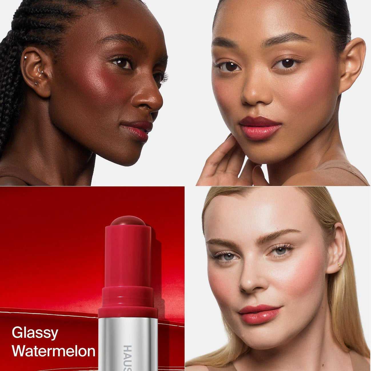 Haus Labs Color Fuse Glassy Blush Balm Stick - Blush