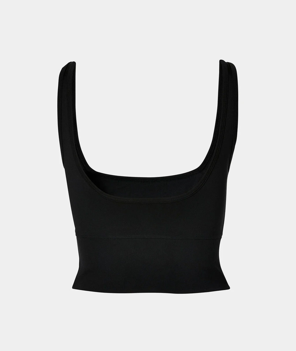 VEHLA CROPPED TANK - BLACK - Crop Athlete