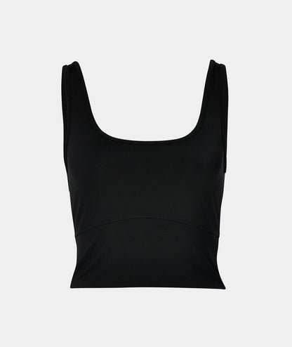VEHLA CROPPED TANK - BLACK - Crop Tank