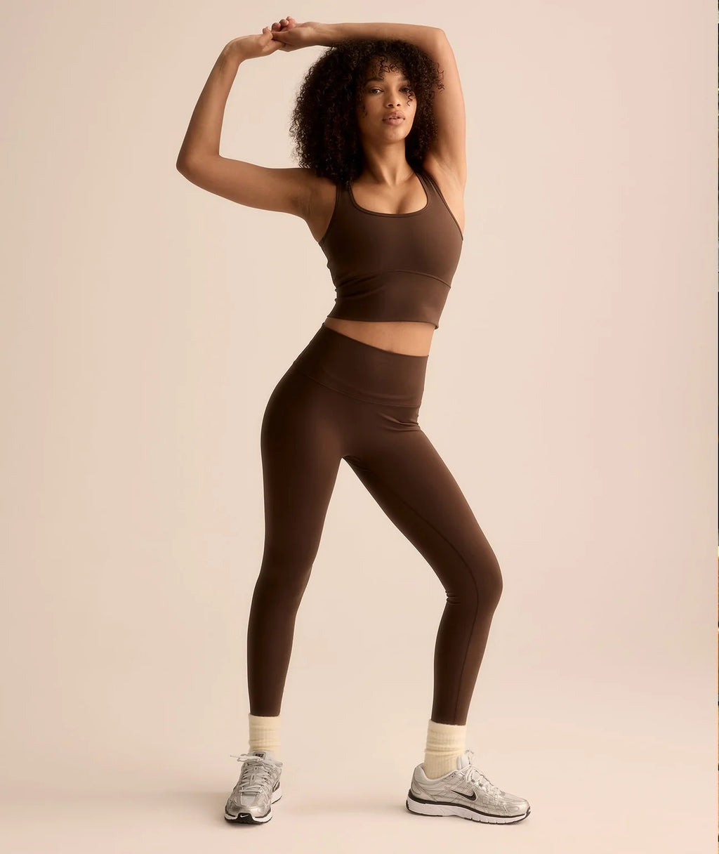 VEHLA CROPPED TANK - CHOC - Crop Athlete