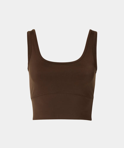 VEHLA CROPPED TANK - CHOC - Crop Athlete