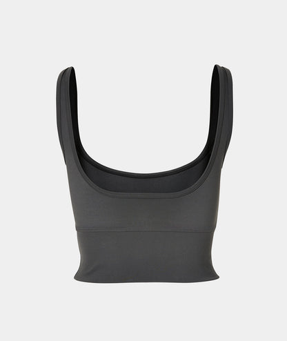 VEHLA CROPPED TANK - SMOKE - Crop Tank
