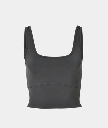VEHLA CROPPED TANK - SMOKE - Crop Tank