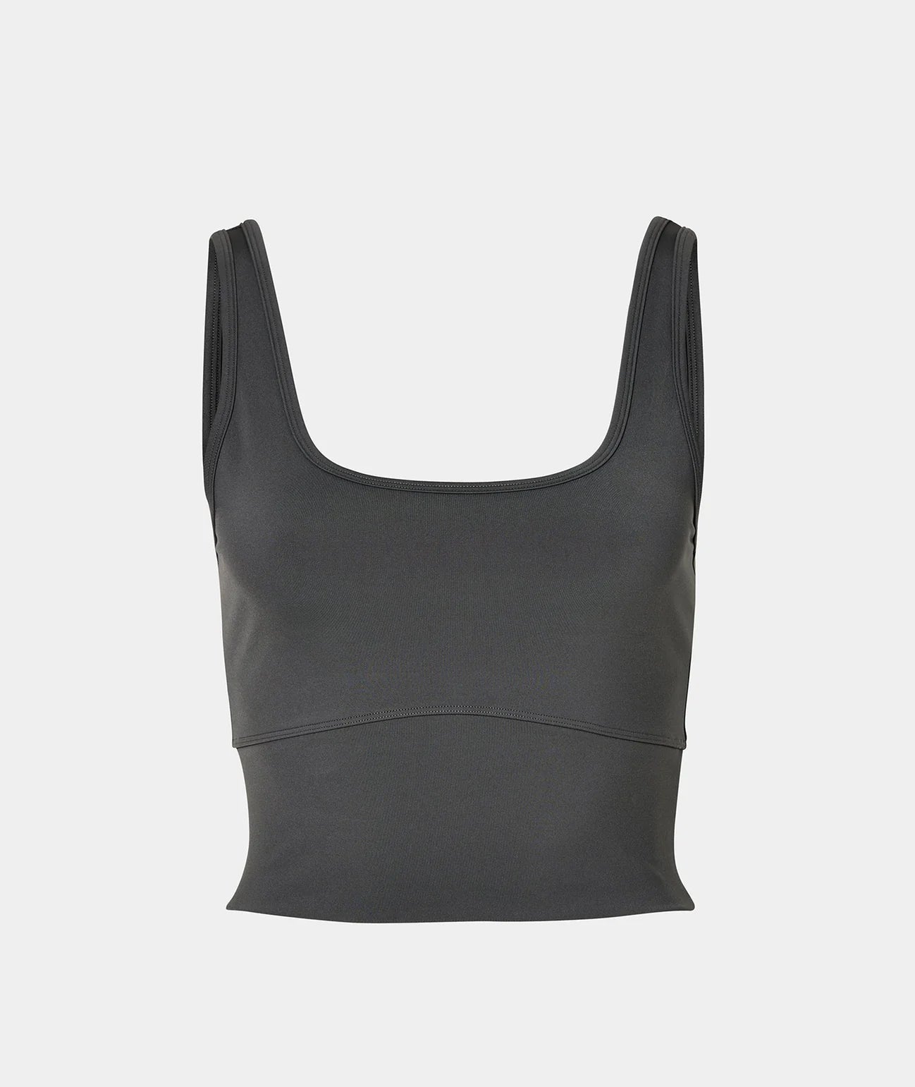 VEHLA CROPPED TANK - SMOKE - Crop Athlete