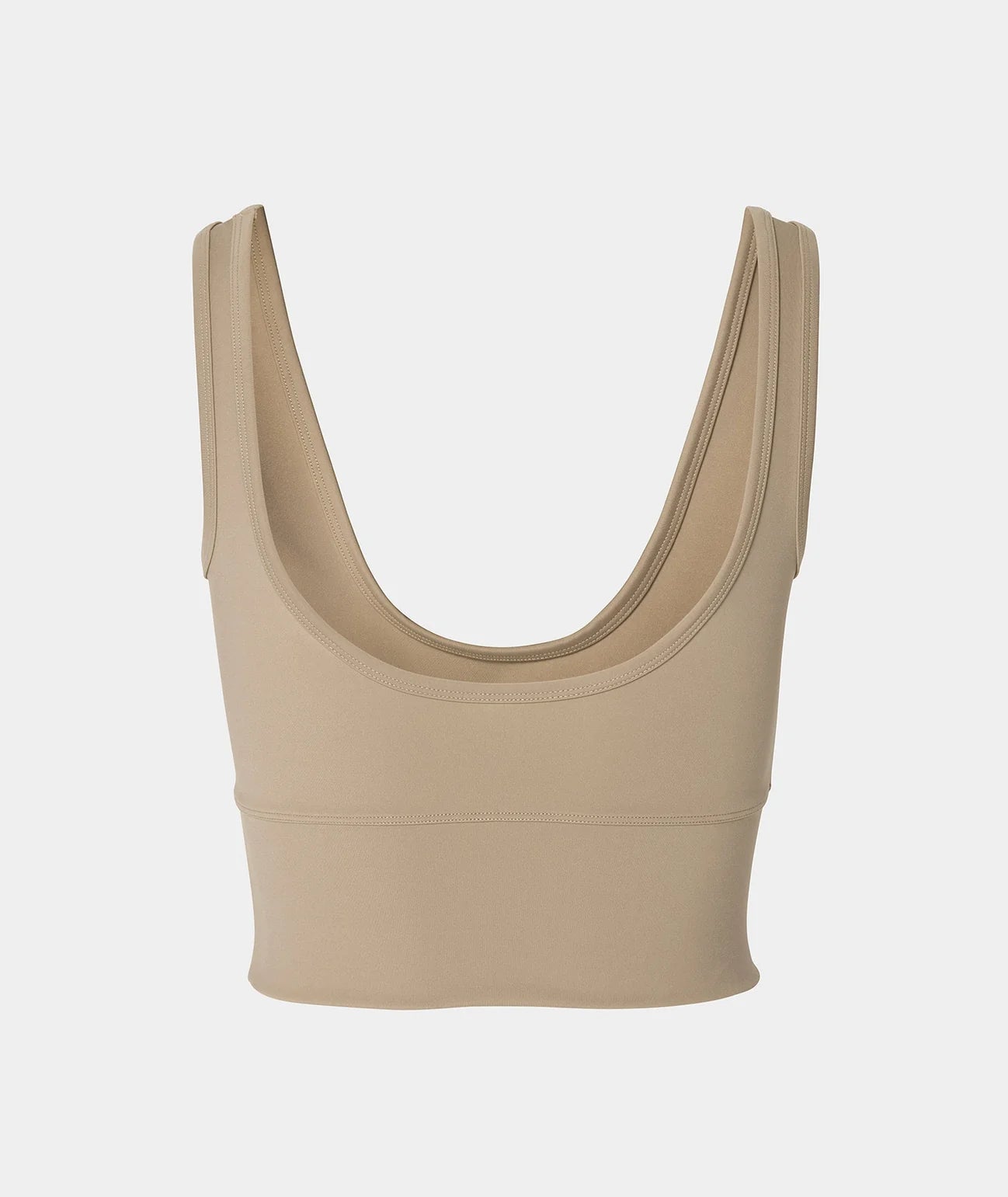 VEHLA CROPPED TANK - TAUPE - Crop Athlete